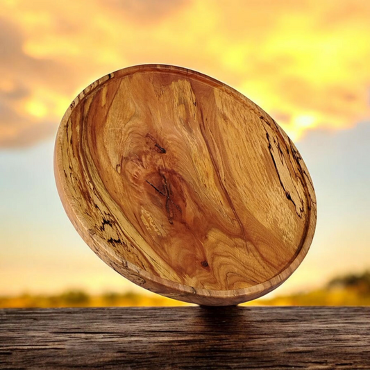 Chestnut oak wood platter