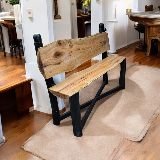 Red oak bench