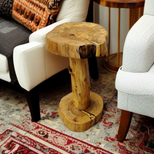 Cypress natural edged Table