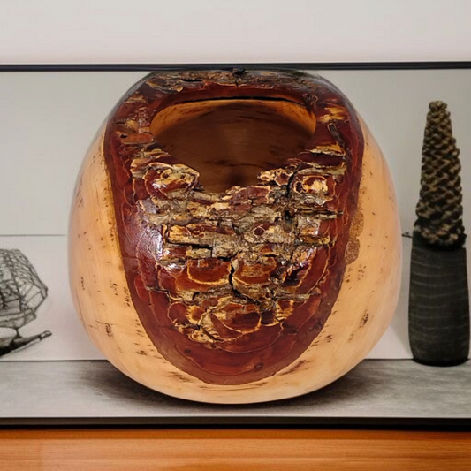Cypress natural edge bowl