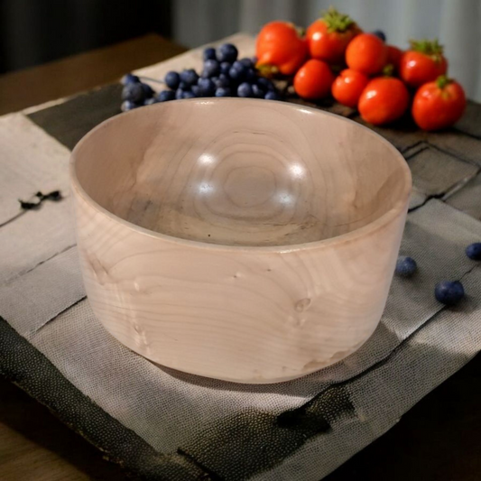 Oak wooden bowl